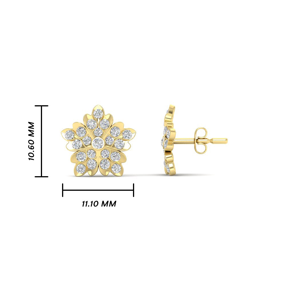 Impon Diamond Stud Earring For Daily Wear