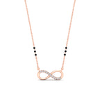 Load image into Gallery viewer, Infinity Diamond Mangalsutra Necklace