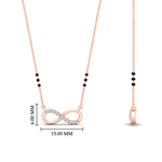 Load image into Gallery viewer, Infinity Diamond Mangalsutra Necklace