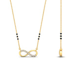 Load image into Gallery viewer, Infinity Diamond Mangalsutra Necklace