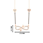 Load image into Gallery viewer, Infinity Arrows Heart Mangalsutra Chain