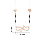 Load image into Gallery viewer, Infinity Arrows Heart Mangalsutra Chain 
