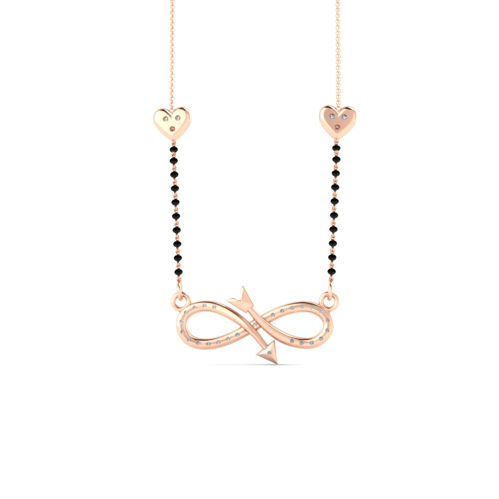 Infinity Arrows Heart Mangalsutra Chain