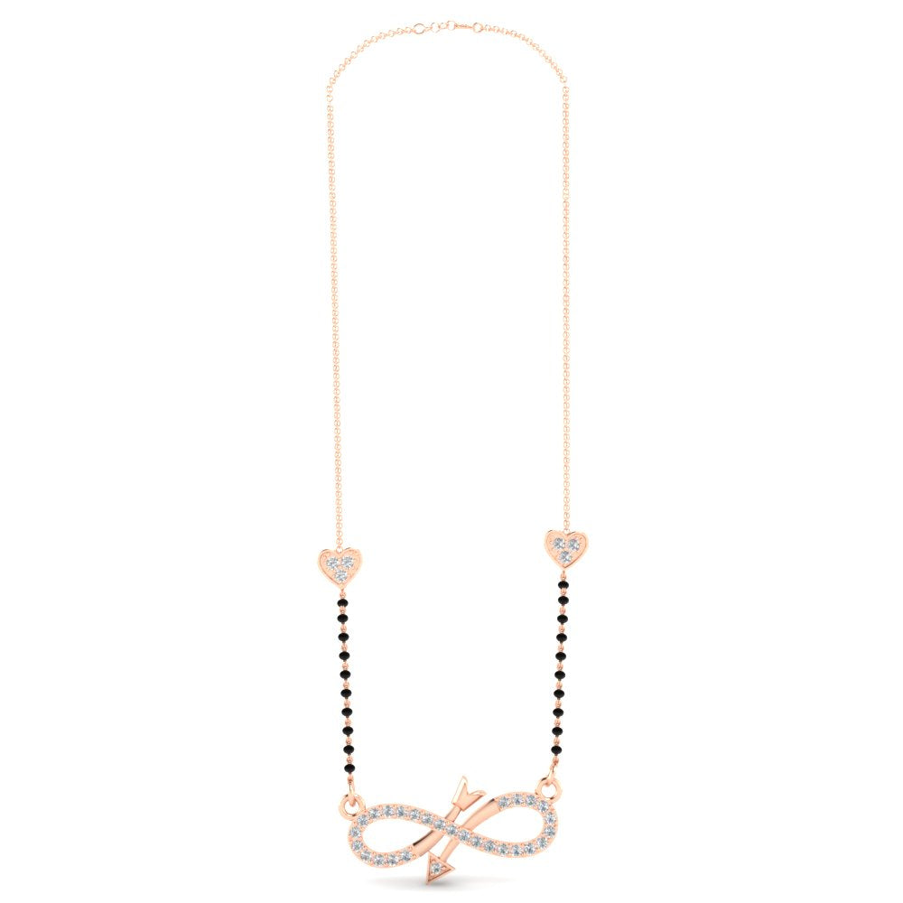 Infinity Arrows Heart Mangalsutra Chain