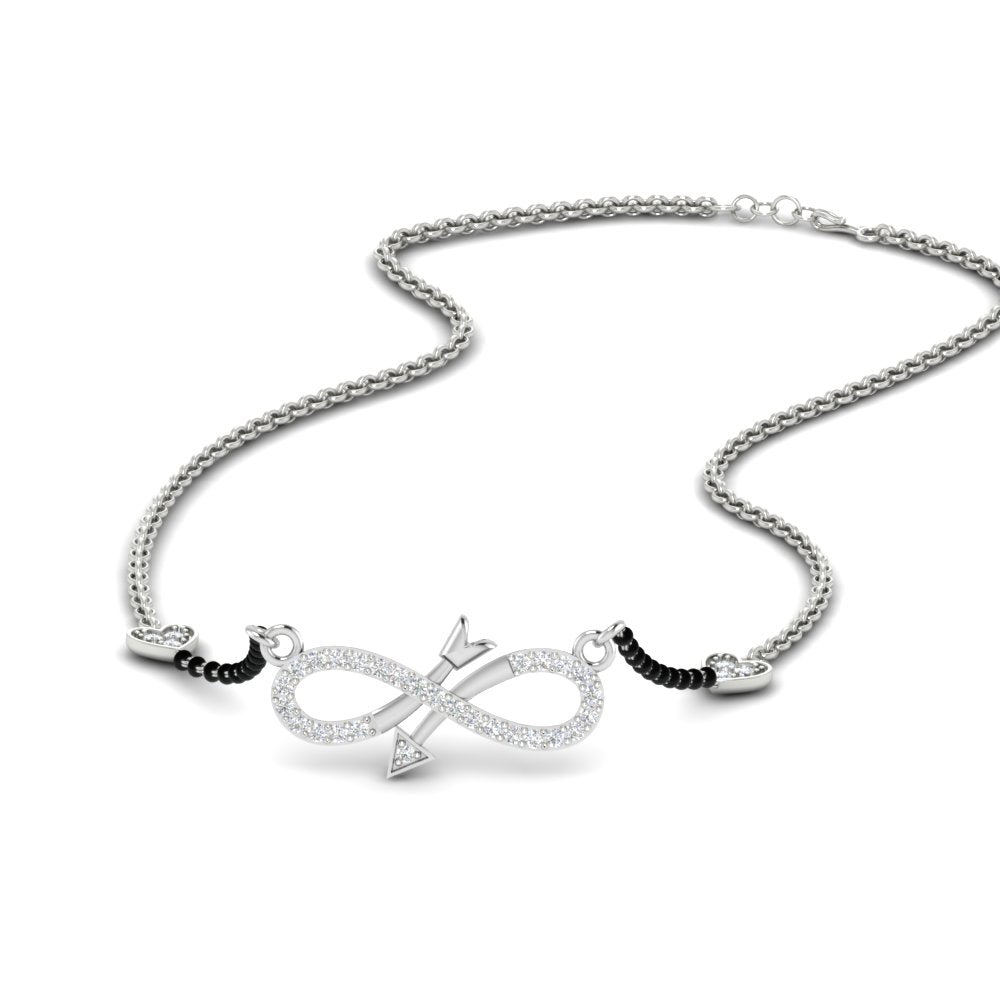 Infinity Arrows Heart Mangalsutra Chain