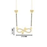 Load image into Gallery viewer, Infinity Arrows Heart Mangalsutra Chain