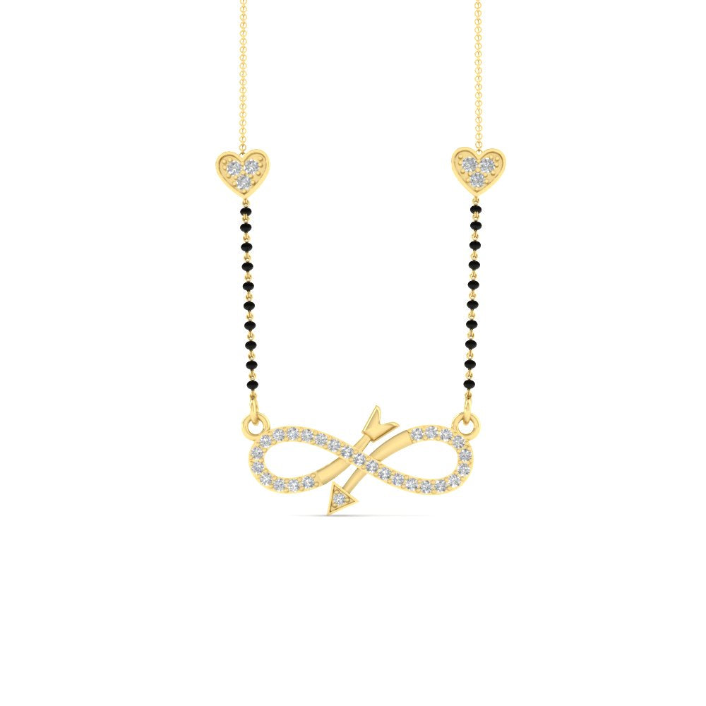 Infinity Arrows Heart Mangalsutra Chain