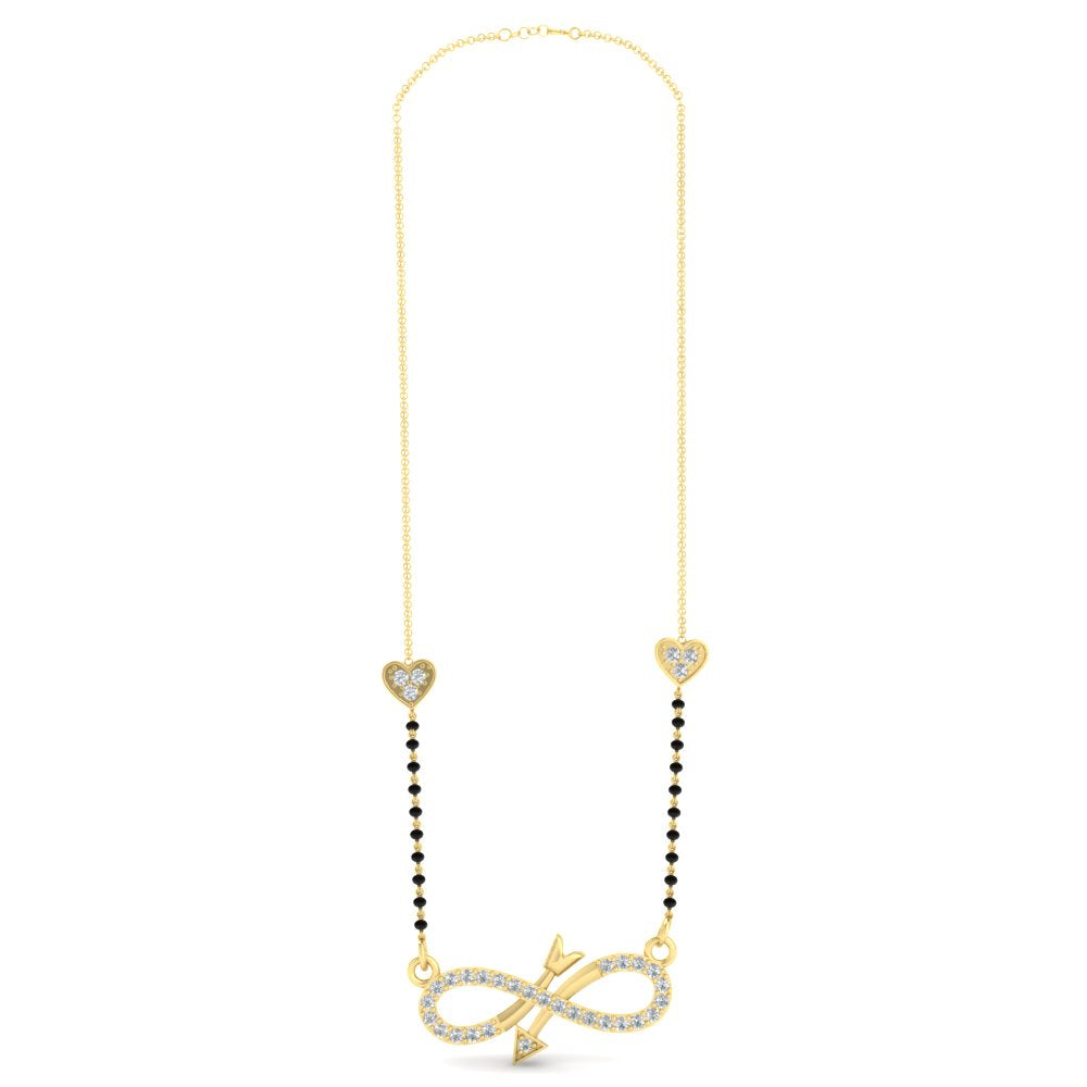 Infinity Arrows Heart Mangalsutra Chain