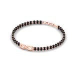 Load image into Gallery viewer, nfinity-design-mens-black-bead-mangalsutra-bracelet-in-rose-gold-mgsmbrc11841angle2-nl-rg.jpg?v=1789015536