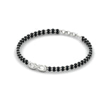 Load image into Gallery viewer, nfinity-design-mens-black-bead-mangalsutra-bracelet-in-white-gold-mgsmbrc11841angle2-nl-wg.jpg?v=1789015536