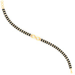 Load image into Gallery viewer, nfinity-design-mens-black-bead-mangalsutra-bracelet-in-yellow-gold-mgsmbrc11841angle3-nl-yg.jpg?v=1789015536