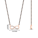 Load image into Gallery viewer, Infinity Diamond Mangalsutra Necklace
