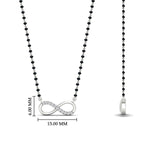 Load image into Gallery viewer, Infinity Diamond Mangalsutra Necklace