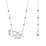 Load image into Gallery viewer, Infinity Diamond Mangalsutra Necklace