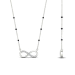 Load image into Gallery viewer, Infinity Diamond Mangalsutra Necklace