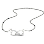 Load image into Gallery viewer, Infinity Diamond Mangalsutra Necklace