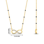 Load image into Gallery viewer, Infinity Diamond Mangalsutra Necklace