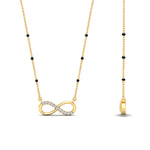 Load image into Gallery viewer, Infinity Diamond Mangalsutra Necklace