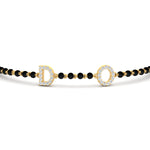 Load image into Gallery viewer, Initial Mens Diamond Mangalsutra Bracelet