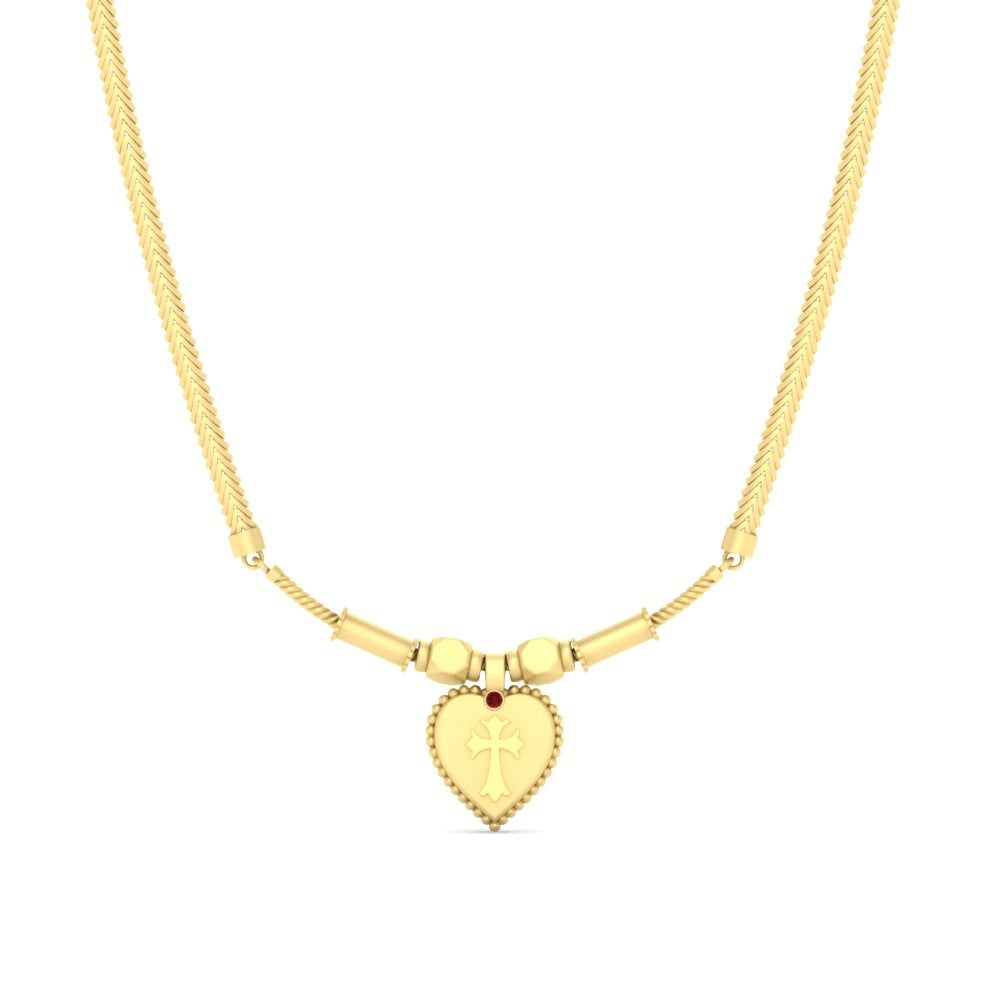 Jewelry Christian Cross Thali Set