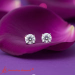 Load image into Gallery viewer, Round Natural Diamond Stud Earring