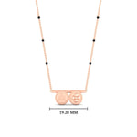 Load image into Gallery viewer, laxmi-_-pushpa-kasu-thali-delicate-black-beads-mangalsutra-in-rose-gold-mgs11652angle1-nl-rg_1080x1080-hw