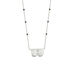 Load image into Gallery viewer, laxmi-_-pushpa-kasu-thali-delicate-black-beads-mangalsutra-in-white-gold-mgs11652angle3-nl-wg