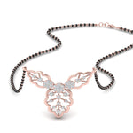 Load image into Gallery viewer, Leaf Design Diamond Mangalsutra