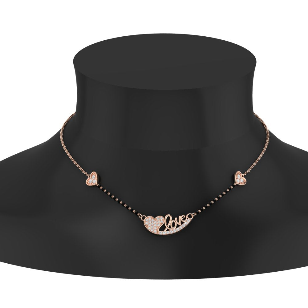 Love Heart Modern Mangalsutra