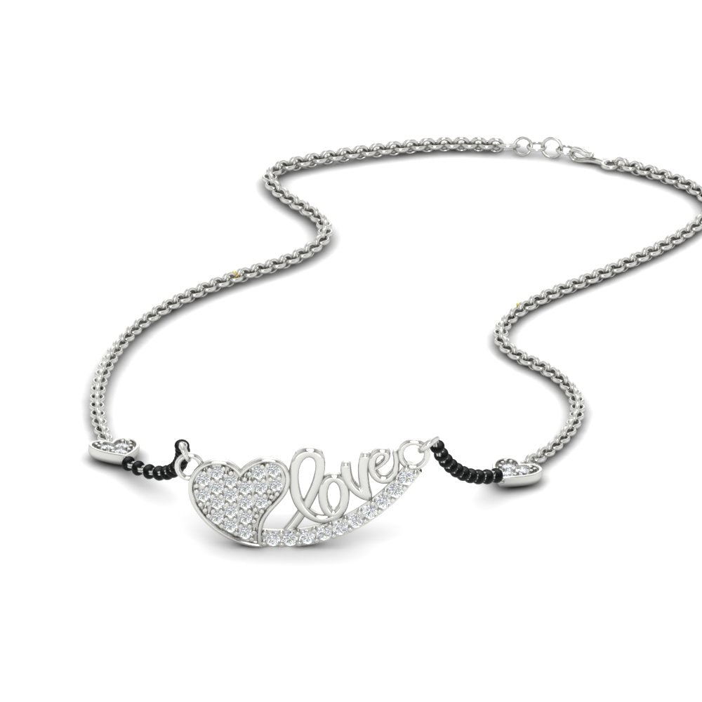 Love Heart Modern Mangalsutra