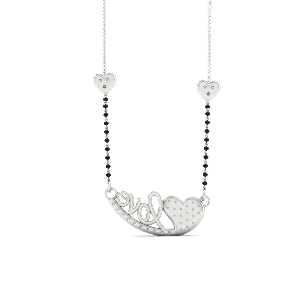 Love Heart Modern Mangalsutra