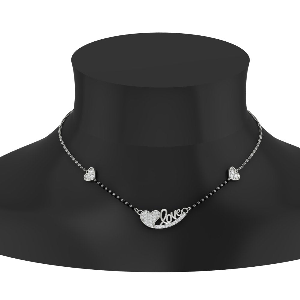 Love Heart Modern Mangalsutra