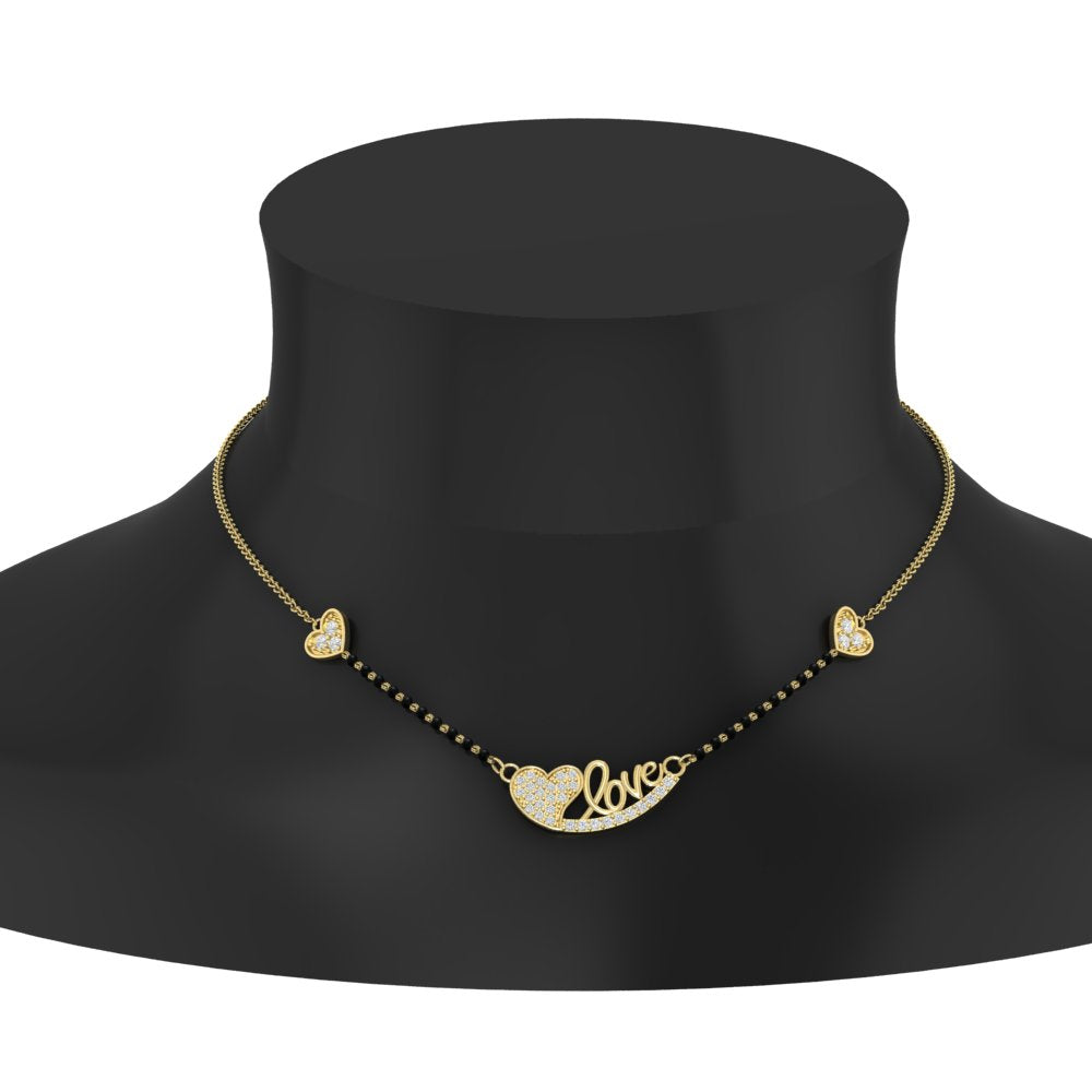Love Heart Modern Mangalsutra
