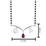 Load image into Gallery viewer, Mangalsutra Diamond Pendant Zodiac Sign