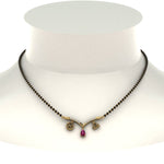 Load image into Gallery viewer, Mangalsutra Diamond Pendant Zodiac Sign
