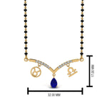 Load image into Gallery viewer, Mangalsutra Diamond Pendant Zodiac Sign