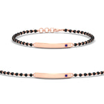 Load image into Gallery viewer, mens-sapphire-bar-mangalsutra-bracelet-in-rose-gold-mgsmbrc11833gsablsleep-nl-rg.jpg