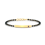 Load image into Gallery viewer, mens-sapphire-bar-mangalsutra-bracelet-in-yellow-gold-mgsmbrc11833gsablangle1-nl-yg.jpg
