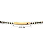 Load image into Gallery viewer, mens-sapphire-bar-mangalsutra-bracelet-in-yellow-gold-mgsmbrc11833gsablangle5-nl-yg-hw.jpg