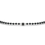 Load image into Gallery viewer, mens-single-bezel-set-black-diamond-mangalsutra-bracelet-in-white-gold-mgsmbrc11836blackangle5-nl-wg.jpg