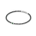 Load image into Gallery viewer, mens-single-bezel-set-green-emerald-mangalsutra-bracelet-in-white-gold-mgsmbrc11836gemgrangle2-nl-wg.jpg