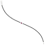 Load image into Gallery viewer, mens-single-bezel-set-pink-sapphire-mangalsutra-bracelet-in-white-gold-mgsmbrc11836gsadrpiangle3-nl-wg.jpg