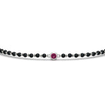 Load image into Gallery viewer, mens-single-bezel-set-pink-sapphire-mangalsutra-bracelet-in-white-gold-mgsmbrc11836gsadrpiangle5-nl-wg.jpg