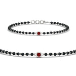 Load image into Gallery viewer, mens-single-bezel-set-ruby-mangalsutra-bracelet-in-white-gold-mgsmbrc11836grudrsleep-nl-wg.jpg