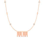 Load image into Gallery viewer, Double Delicate Tulsi Pendant Gundu With Bezel Set Diamonds