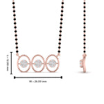Load image into Gallery viewer, Modern Circle Diamond Mangalsutra