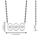 Load image into Gallery viewer, Modern Circle Diamond Mangalsutra