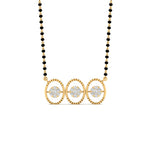Load image into Gallery viewer, Modern Circle Diamond Mangalsutra