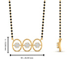 Load image into Gallery viewer, Modern Circle Diamond Mangalsutra