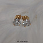 Load image into Gallery viewer, 1/2 To 2 Carat Round Diamond Stud Earring